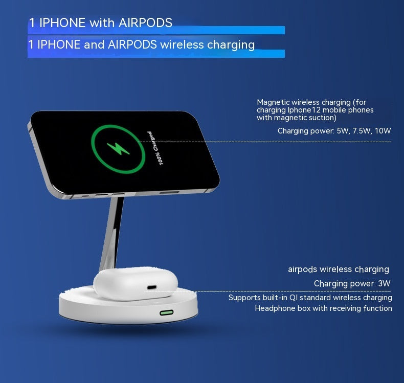 CQ 2 In 1 Wireless Charging Station