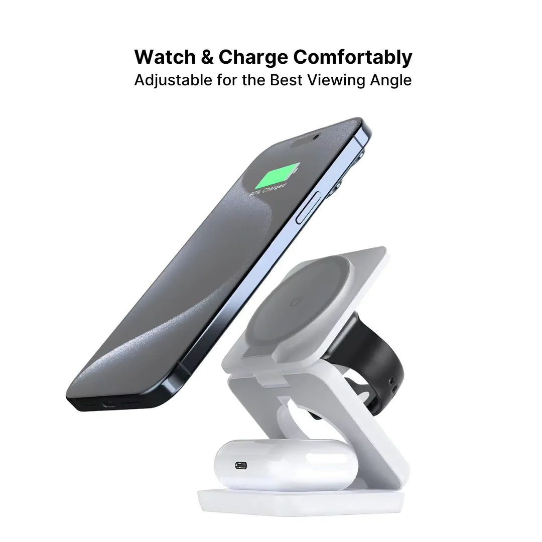 CQ 3-in-1 Foldable Wireless Charging Station