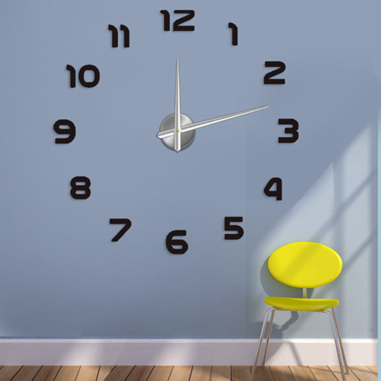 CQ Frameless Acrylic DIY Wall Clock for Living Room