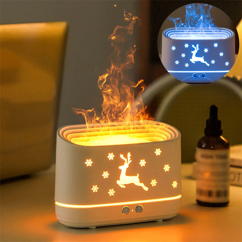 CQ Flame Humidifier Diffuser Lamp