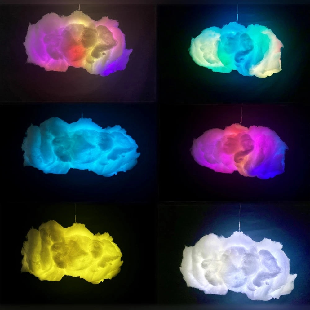 CQ Big Cotton Cloud Lightning Light with Music Sync