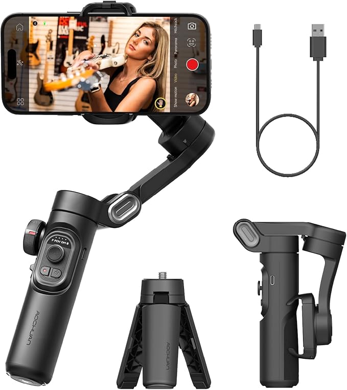 AC 3-Axis Handheld Gimbal Stabilizer for Smartphone