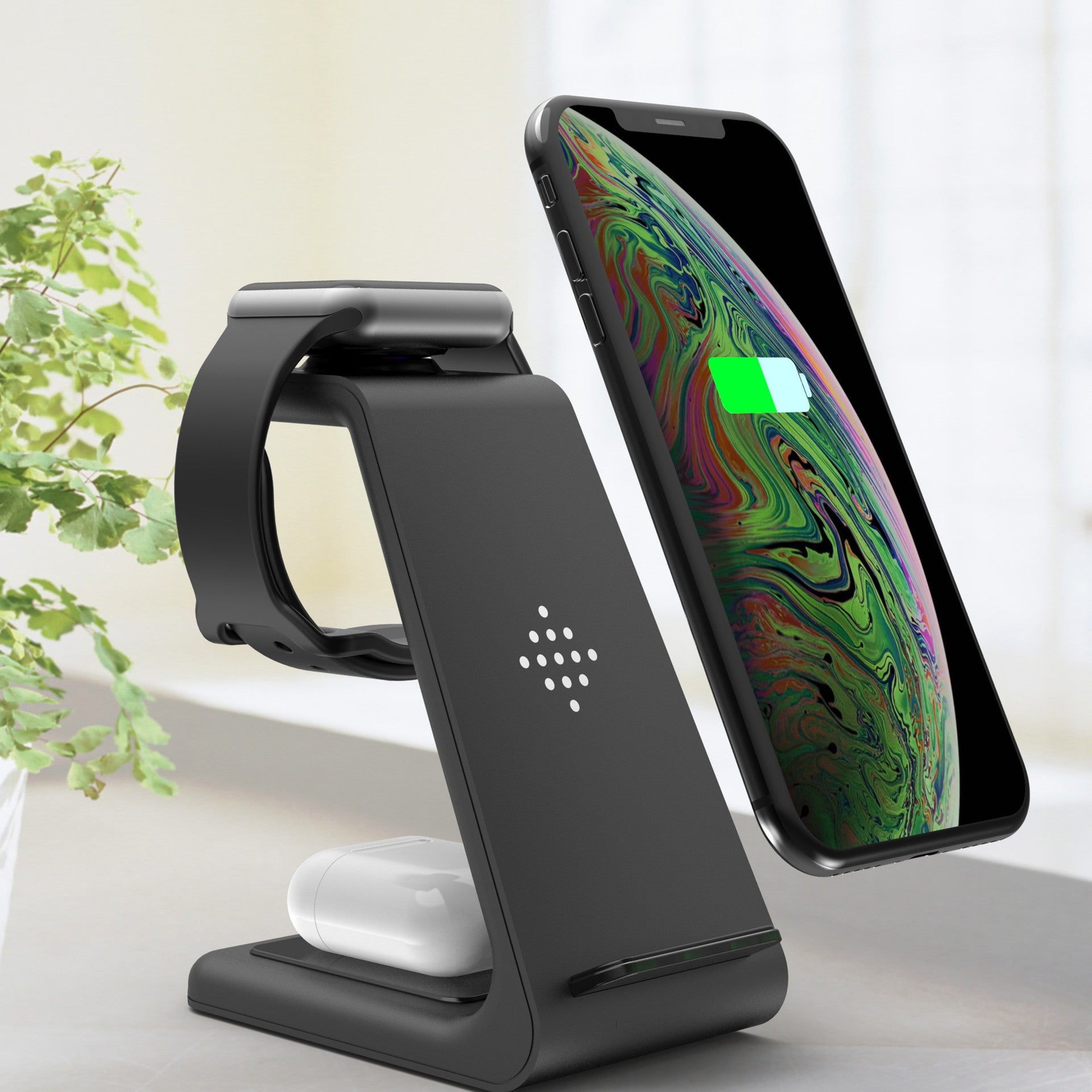 CQ PowerHub 3-in-1 Wireless Charging Station