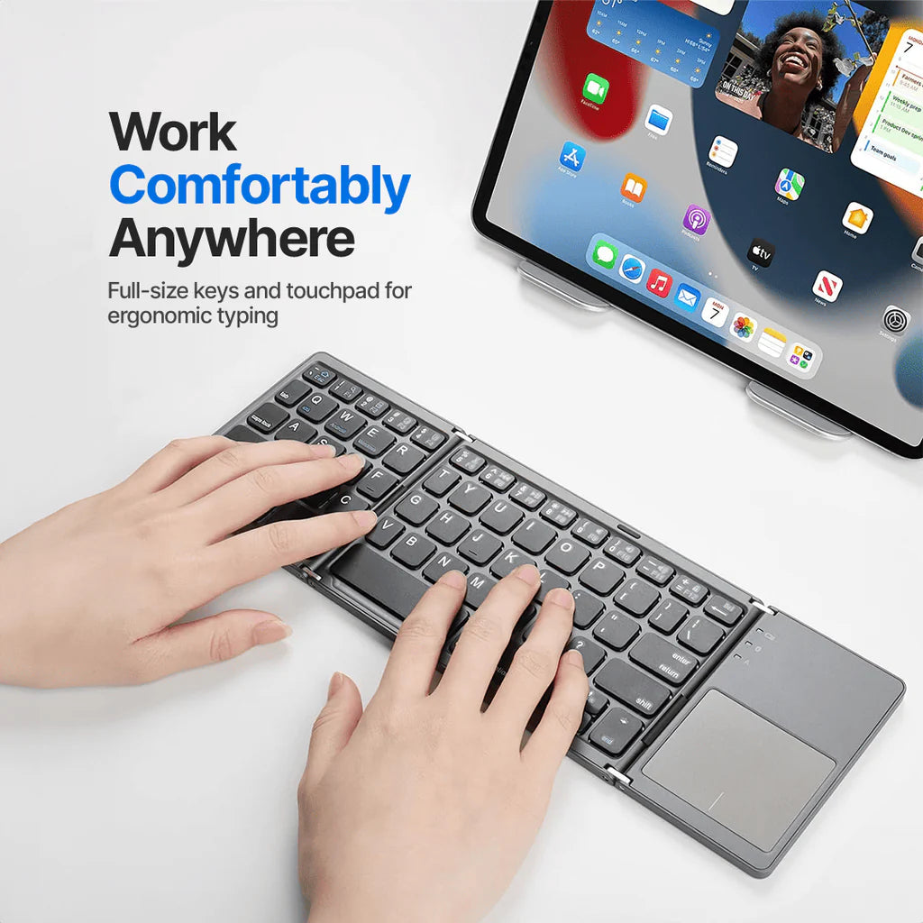 CQ FlexFold Bluetooth Compact Keyboard