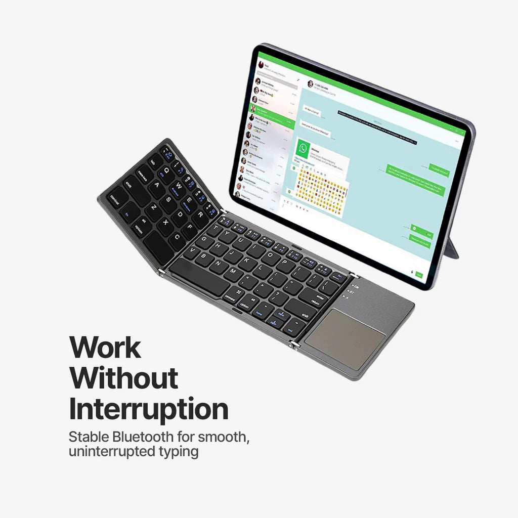 CQ FlexFold Bluetooth Compact Keyboard