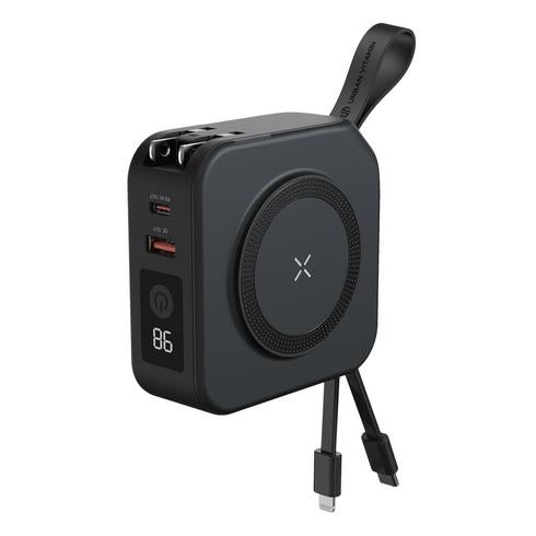 CQ PowerHub 5-in-1 Wall Charger with Wireless Pad & Power Bank