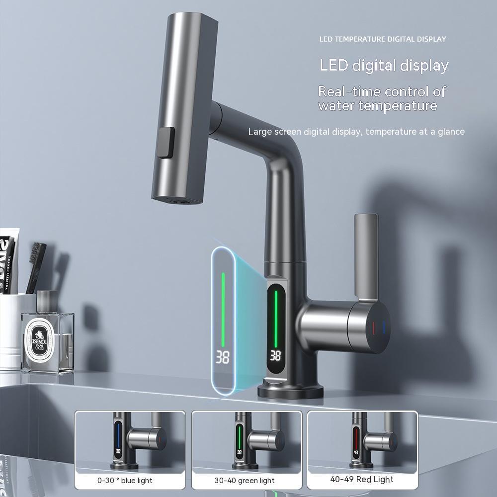 CQ 3-in-1 360° Swiveling Waterfall Kitchen Tap