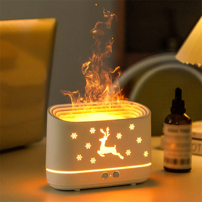 CQ Flame Humidifier Diffuser Lamp