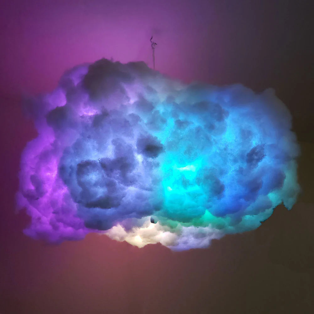 CQ Big Cotton Cloud Lightning Light with Music Sync